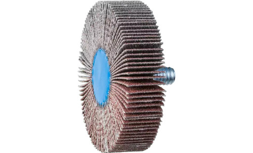 Pferd 45352 2" x 1/2" Quick Change Flap Wheel | 1/4-20" Thread | 23,000 Max. RPM | Aluminum Oxide 120 Grit | Box of 10