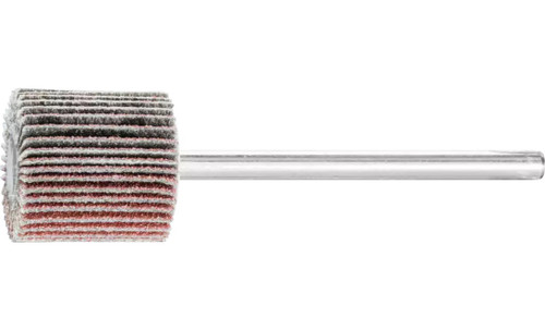 Pferd 45100 5/8" x 5/8" Mini Mounted Flap Wheel | 1/8" Shank | 50,000 Max. RPM | Aluminum Oxide 120 Grit | Box of 10