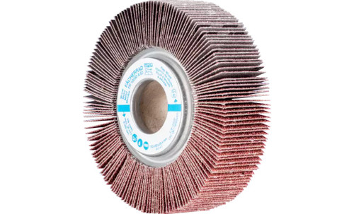 Pferd 45532 4" x 1" Unmounted Flap Wheel | 1" Arbor Hole | 9,500 Max. RPM | Aluminum Oxide 60 Grit | Box of 2