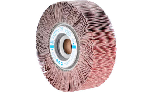 Pferd 45625 6" x 2" Unmounted Flap Wheel | 1" Arbor Hole | 6,300 Max. RPM | Aluminum Oxide 120 Grit | Box of 2