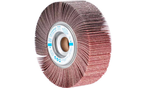 Pferd 45622 6" x 2" Unmounted Flap Wheel | 1" Arbor Hole | 6,300 Max. RPM | Aluminum Oxide 60 Grit | Box of 2