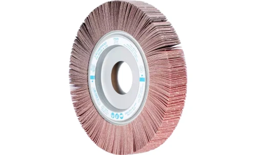 Pferd 45645 8" x 1" Unmounted Flap Wheel | 1-3/4" Arbor Hole | 4,700 Max. RPM | Aluminum Oxide 120 Grit | Box of 2