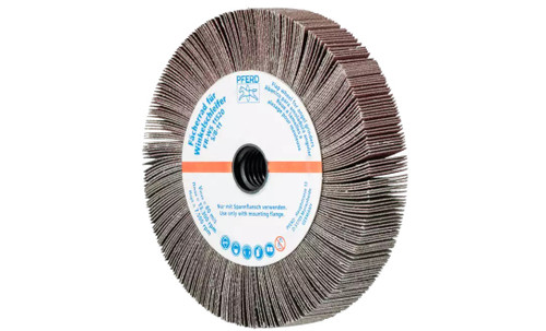 Pferd 45757 4-1/2" x 3/4" Unmounted Flap Wheel | 5/8-11" Thread | Aluminum Oxide 180 Grit | Box of 2