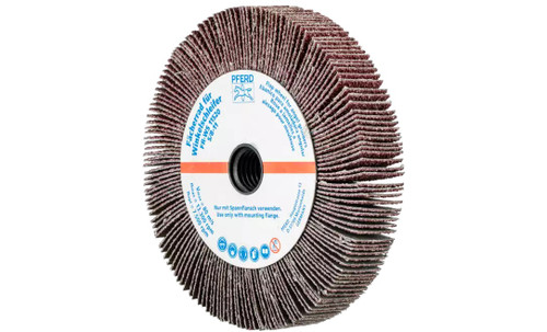 Pferd 45751 4-1/2" x 3/4" Unmounted Flap Wheel | 5/8-11" Thread | Aluminum Oxide 40 Grit | Box of 2