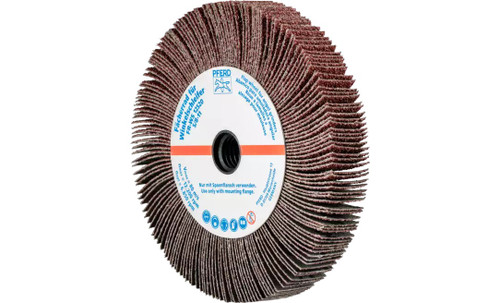 Pferd 45761 5" x 3/4" Unmounted Flap Wheel 5/8-11" Thread | Aluminum Oxide 40 Grit | Box of 2