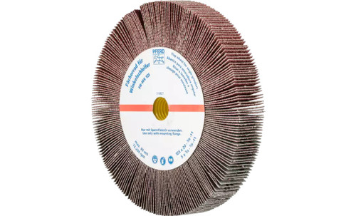 Pferd 45764 5" x 3/4" Unmounted Flap Wheel 5/8-11" Thread | Aluminum Oxide 80 Grit | Box of 2