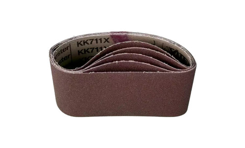 Pferd 49315 3-1/2" x 15-1/2" Abrasive Coated Portable Belt | Aluminum Oxide 80 Grit | Box of 10
