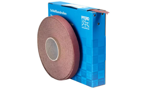 Pferd 47117 1" Abrasive Shop Roll Resin/Resin Heavy Duty | 50 Yard Roll | Aluminum Oxide 80 Grit | Box of 1
