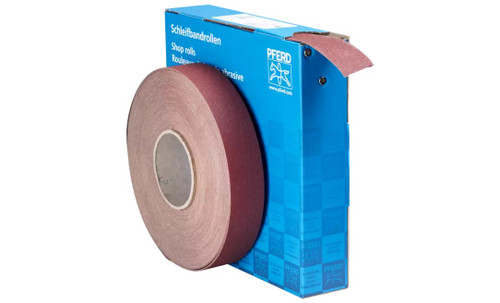 Pferd 47168 1-1/2" Abrasive Shop Roll Resin/Resin Heavy Duty | 50 Yard Roll | Aluminum Oxide 100 Grit | Box of 1