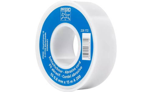 Pferd 49901 Abrasive Cord | Diameter 0.03" | 16 Yard Roll | Aluminum Oxide 200 Grit