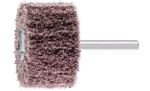 Pferd 46204 2" x 1" Non Woven Polinox Mounted Flap Wheel | 12,000 Max. RPM | Aluminum Oxide 100 Grit | PNL Type | 1/4" Shank Diameter