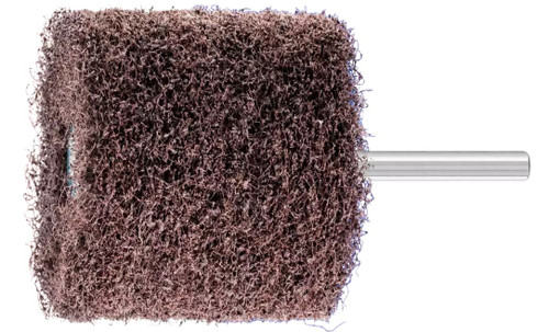 Pferd 46213 2-3/8" x 2" Non Woven Polinox Mounted Flap Wheel | 10,000 Max. RPM | Aluminum Oxide 100 Grit | PNR Type | 1/4" Shank Diameter