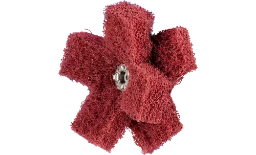 Pferd 44214 2" Non Woven Polinox Cross Buff | 9,500 Max. RPM | Aluminum Oxide 280 Grit | 8-32" Thread | Fine Grade | Sold by Box of 20