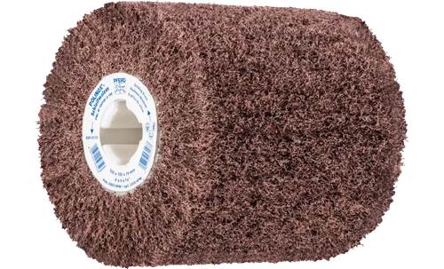 Pferd 43103 4" x 4" Non Woven Polinox Finishing Drum | 4,800 Max. RPM | 3/4" Arbor Hole | Aluminum Oxide 100 Grit | PNL Type