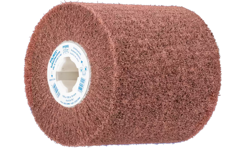 Pferd 43104 4" x 4" Non Woven Polinox Finishing Drum | 4,800 Max. RPM | 3/4" Arbor Hole | Aluminum Oxide 180 Grit | PNL Type