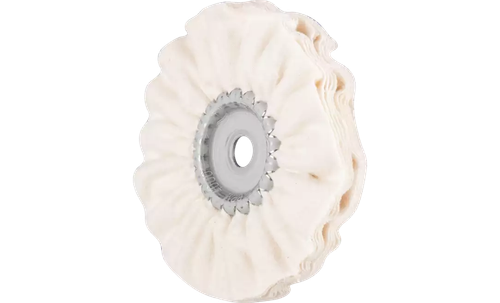 Pferd 48741 4" x 3/8" Polishing Cloth Ring | 6,100 Max. RPM | 3/8" Arbor Hole | Cotton Flannel Fabric | Sold by Box of 5
