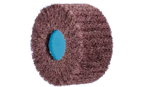 Pferd 43188 4" x 2" Polinox Unmounted Flap Wheel Finishing Drum | 6,000 Max. RPM | 5/8-11" Thread | Aluminum Oxide 100 Grit | PNL Type | Sold by Box of 5