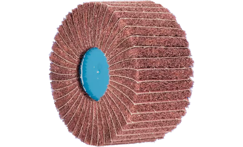Pferd 43189 4" x 2" Polinox Unmounted Flap Wheel Finishing Drum | 6,000 Max. RPM | 5/8-11" Thread | Aluminum Oxide 180 Grit | PNL Type | Sold by Box of 5