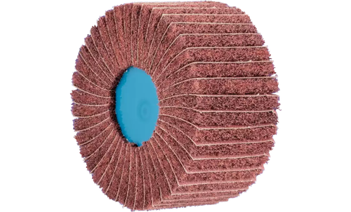 Pferd 43014 4" x 4" Polinox Unmounted Flap Wheel Finishing Drum | 6,000 Max. RPM | 5/8-11" Thread | Aluminum Oxide 180 Grit | PNZ Type | Sold by Box of 5