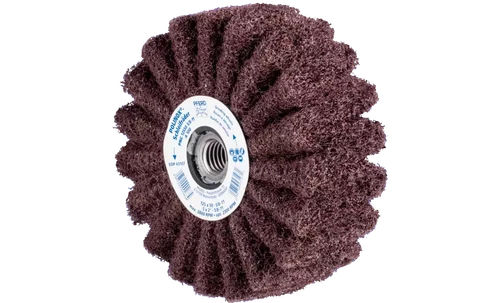 Pferd 43107 5" x 2" Polinox Unmounted Flap Wheel Finishing Drum | 4,900 Max. RPM | 5/8-11" Thread | Aluminum Oxide 100 Grit | PNG Type