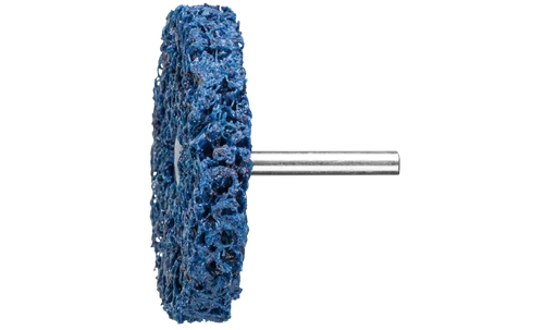 Pferd 44886 3" x 1/2" Non Woven Policlean Plus Mounted Wheel | 10,000 Max. RPM | 1/4" Shank Diameter | 1-1/2" Shank Length | Sold by Box of 5