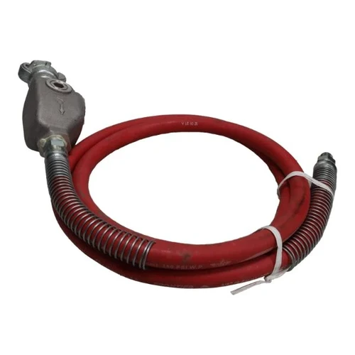 APT 18743 Construction Tool Whip Hose Assembly | Universal | 0L Oiler | 6' X 3/8" Hose | 1/4 NPT Male