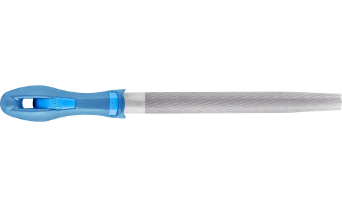 Pferd 11025P American Pattern 8" Machinist File | Half Round with Handle | Smooth Cut 3 | DIY Packaged | Sold by Box of 5