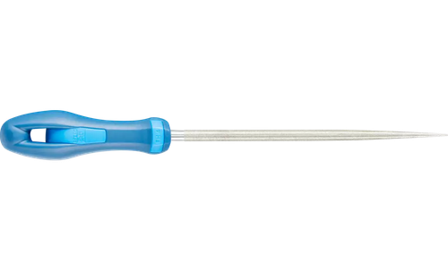 Pferd 4064 8" Diamond Machinist File | Round | Medium Cut | 1/8" Shank