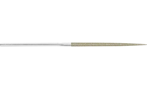 Pferd 4004 5-1/2" Diamond Needle File | Three Square | Coarse Cut | 1/8" Shank