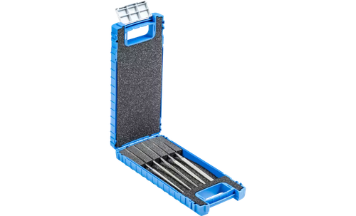 Pferd 04025 5-1/2" Diamond Needle File Set | D 126 Medium Grit | Set of 5
