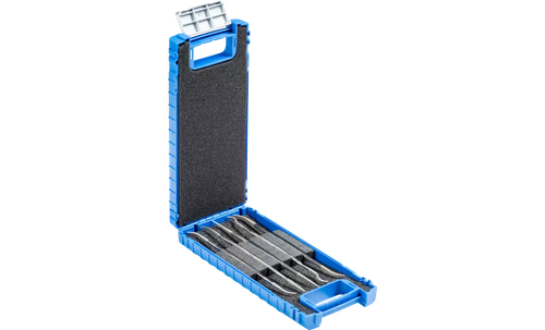 Pferd 04080 6" Diamond Riffler File Set | D 126 Medium Grit | Set of 6