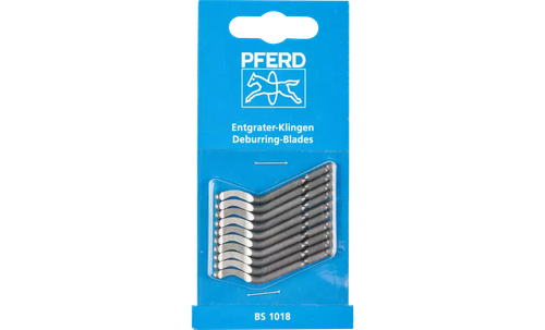 Pferd 19512 Deburring Blade for Hand Deburrer | 1/8" Shank | Sold by Box of 10
