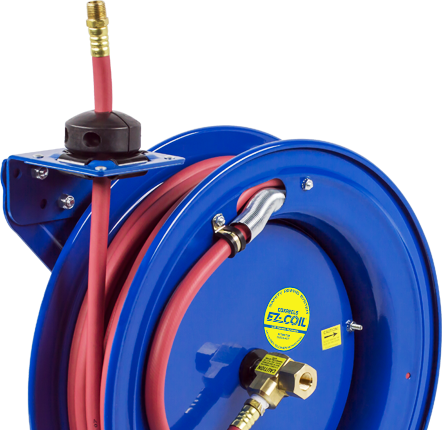 Coxreels EZ-P-LP-350 Performance Spring Rewind Hose Reel | EZ-P Series | 3/8" Hose Diameter | 50' Hose Length | 300 Max PSI