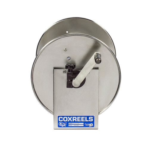 Coxreels 112-4-75-SS Stainless Steel Hand Crank Hose Reel | SS 100 Series | 1/2" Hose Diameter | 75' Hose Length | 4000 Max PSI | Less Hose