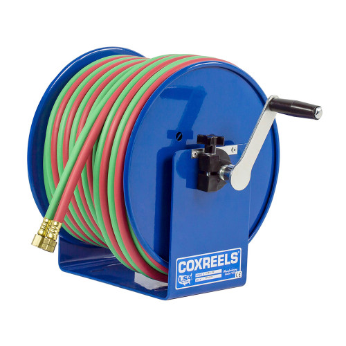Coxreels 112W-1-50 Welding Hand Crank Hose Reel | 100W Series | 1/4" Hose Diameter | 50' Hose Length | 200 Max PSI