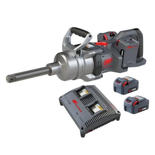 Ingersoll Rand W9691-K4E High Torque Cordless Impact Wrench Kit | 1" Drive Size | 6" Extended Anvil | 890 RPM