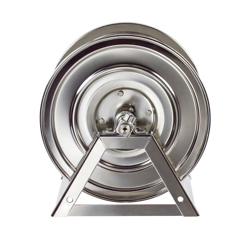 Coxreels 1125-5-100-SP Stainless Steel Hand Crank Hose Reel | 1125-SS Series | 3/4" Hose Diameter | 100' Hose Length | 3000 Max PSI | Less Hose