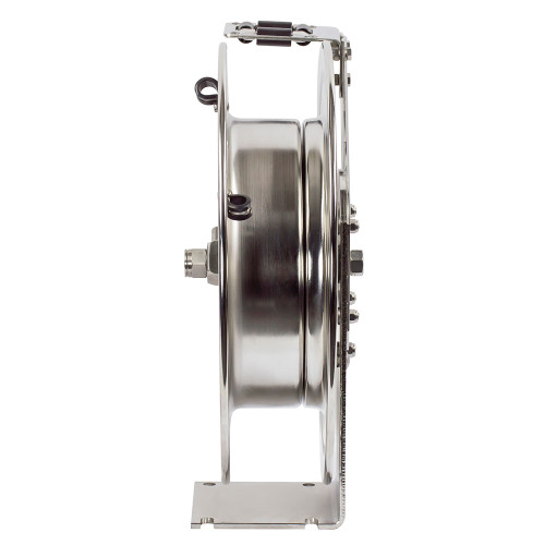 Coxreels TMPL-N-3100-SS Stainless Steel Spring Rewind Hose Reel | T-SS Series | 3/8" Hose Diameter | 100' Hose Length | 3000 Max PSI | Less Hose