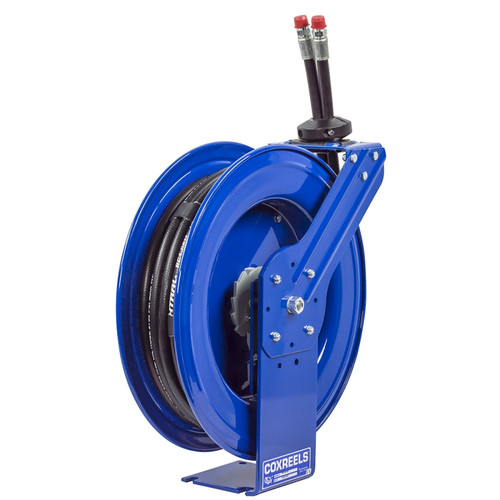 Coxreels MPD-N-330 Dual Hydraulic Hose Spring Rewind Hose Reel | MPD Series | 3/8" Hose Diameter | 30' Hose Length | 3000 Max PSI
