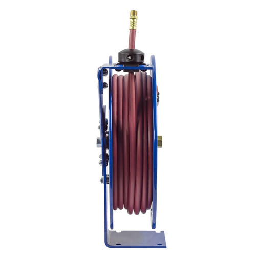 Coxreels P-LPL-350-AL Spring Rewind Hose Reel | Alumi-Pro Series | 3/8" Hose Diameter | 50' Hose Length | 300 Max PSI | Less Hose