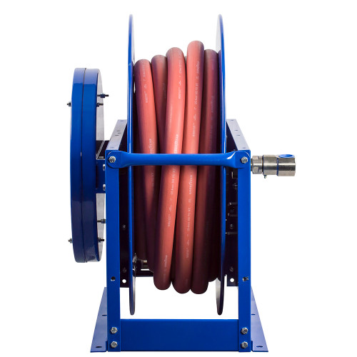 Coxreels SLPL-750 Single Hose Spring Rewind Hose Reel | SP Series | 1-1/4" Hose Diameter | 50' Hose Length | 250 Max PSI | Less Hose