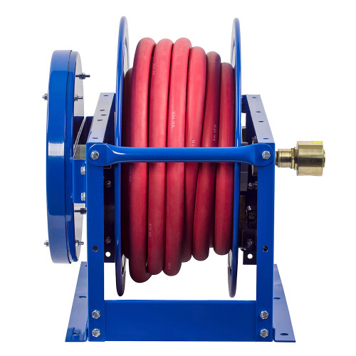 Coxreels SLPL-550 Single Hose Spring Rewind Hose Reel | SP-Fuel Series | 3/4" Hose Diameter | 50' Hose Length | 300 Max PSI | Less Hose