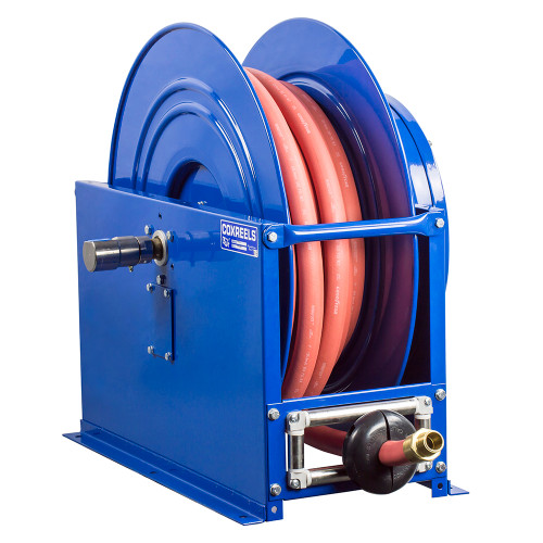 Coxreels SLP-4100 Single Hose Spring Rewind Reel | SP Series | 1/2" Hose Diameter | 100' Hose Length | 300 Max PSI