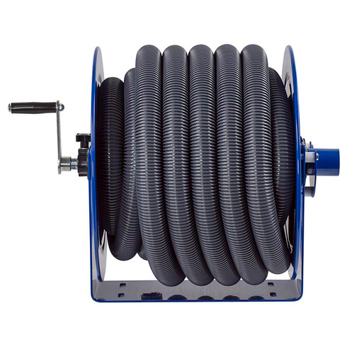 Coxreels V-112-730 Vacuum Only Direct Crank Rewind Reel | V100 Series | 1-1/2" Hose Diameter | 30' Hose Length | Less Hose