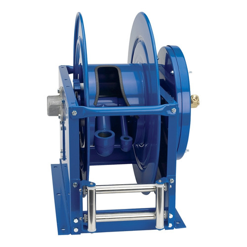 Coxreels V-SLPL-825 Spring Rewind Vacuum Hose Reel | V Series | 1-1/2" Hose Diameter | 25' Hose Length | Less Hose