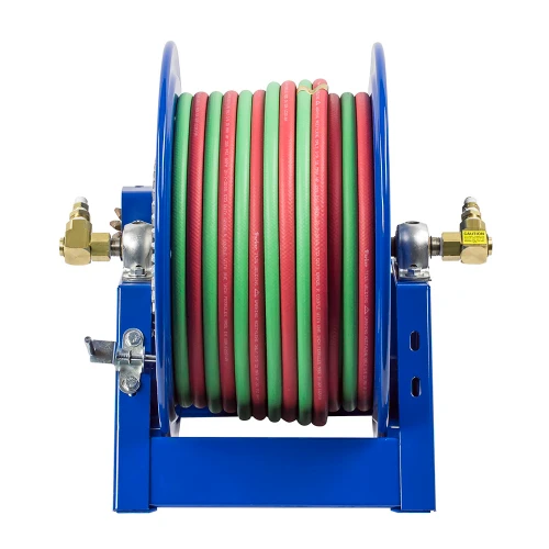 Coxreels 1275W-3-100-C Dual Hose Hand Crank Welding Reel | 1275W Series | 3/8" Hose Diameter | 100' Hose Length | 200 Max PSI