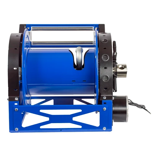 Coxreels 1660-2824-E Electric 12V DC Motor Hybrid Frame Hose Reel | 1600 Series | 1" Hose Diameter | 300' Hose Length | 3000 Max PSI | Less Hose