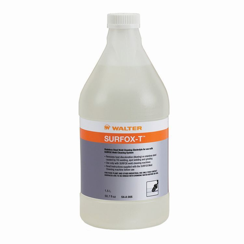 Walter Surface Technologies 54A005 SURFOX-T Heavy Duty Electrolyte Solution | Liquid | 51 Ounce Capacity Volume