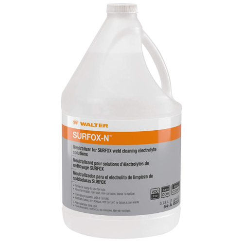 Walter Surface Technologies 54A025 SURFOX-N Cleaning and Neutralizing Solution | Liquid | 1 Gallon Capacity Volume