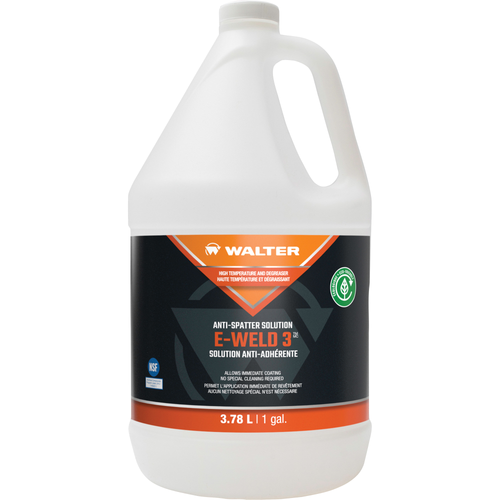 Walter Surface Technologies 53F255 E-WELD 3 Dual Purpose High-Temperature Anti-Spatter and Cleaning Solution | Liquid | 1 Gallon Capacity Volume